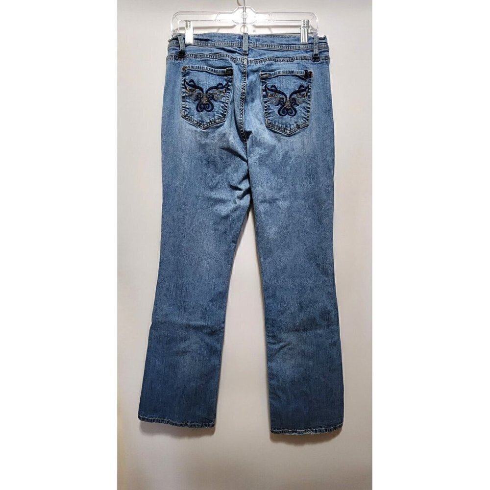 Jeanstar Jeans Women's 12 Blue Dark Wash Flare Jeans